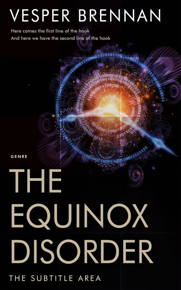 Front view of Quicksand #20005 - Premade Abstract Book Cover