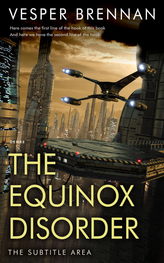 Front view of Laser #20018 - Premade Science Fiction Book Cover