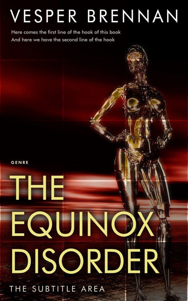 Front view of Laser #20020 - Premade Erotica Book Cover