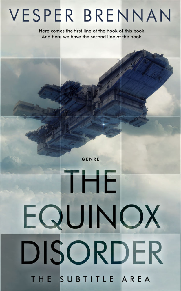 Front view of Powder Ash #20024 - Premade Science Fiction Book Cover