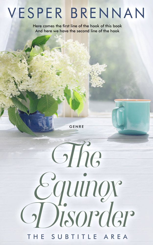 Front view of Gray Nurse #20025 - Premade Romance Book Cover