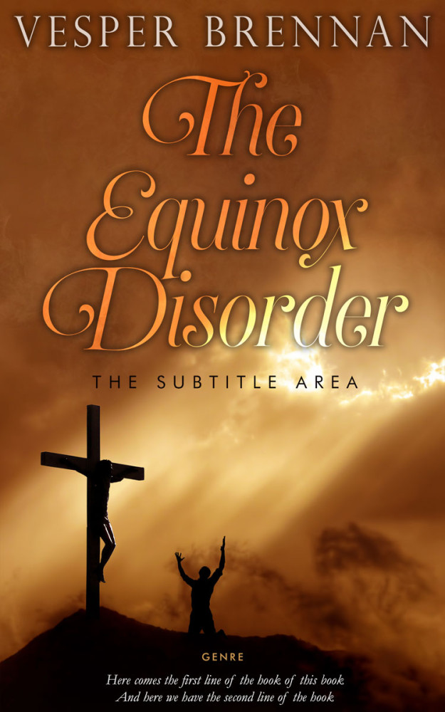 Front view of Russet #20034 - Premade Religion & Spirituality Book Cover