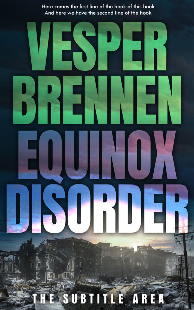 Front view of Outer Space #20059 - Premade Apocalyptica Book Cover