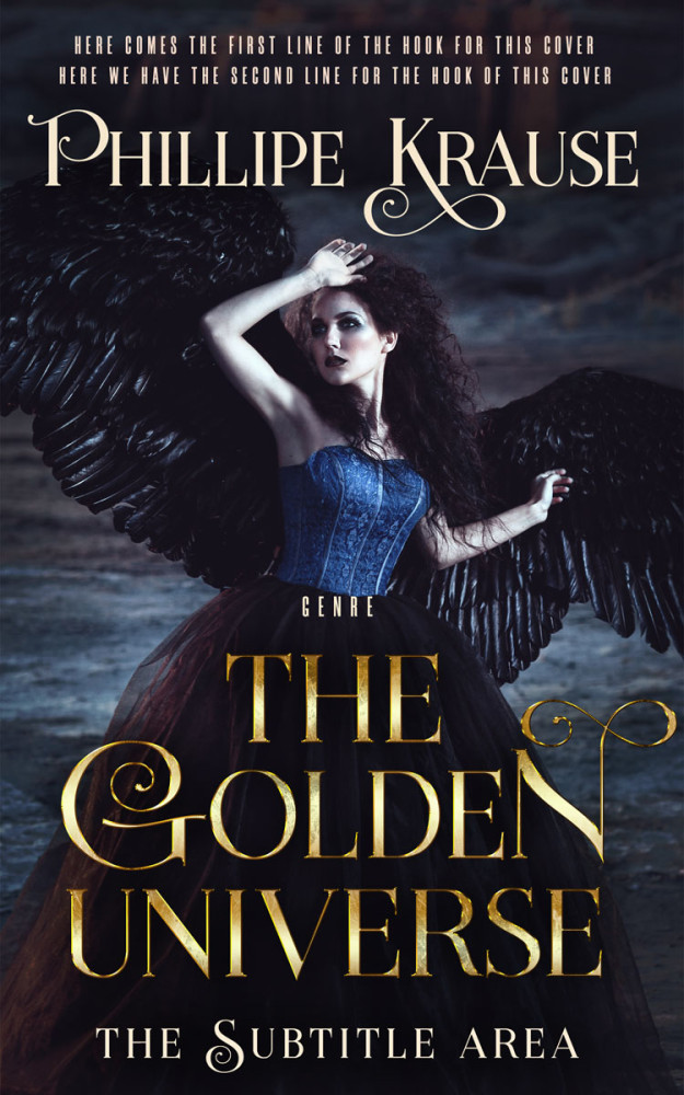 Front view of Shark #20094 - Premade Fantasy Book Cover