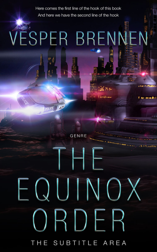 Front view of Cinder #20105 - Premade Science Fiction Book Cover