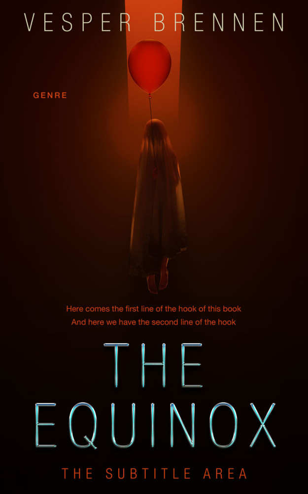 Front view of Creole #20117 - Premade Horror Book Cover