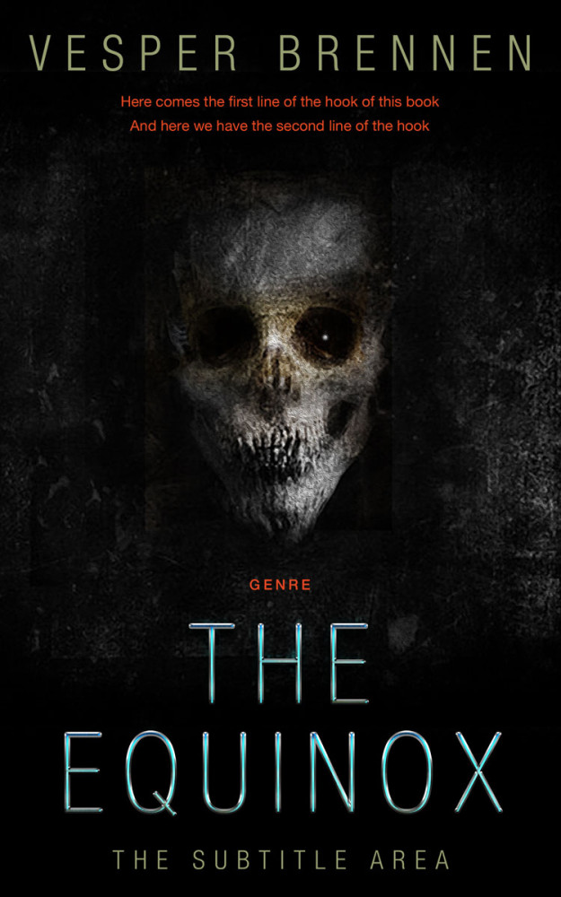 Front view of Cod Gray #20122 - Premade Horror Book Cover