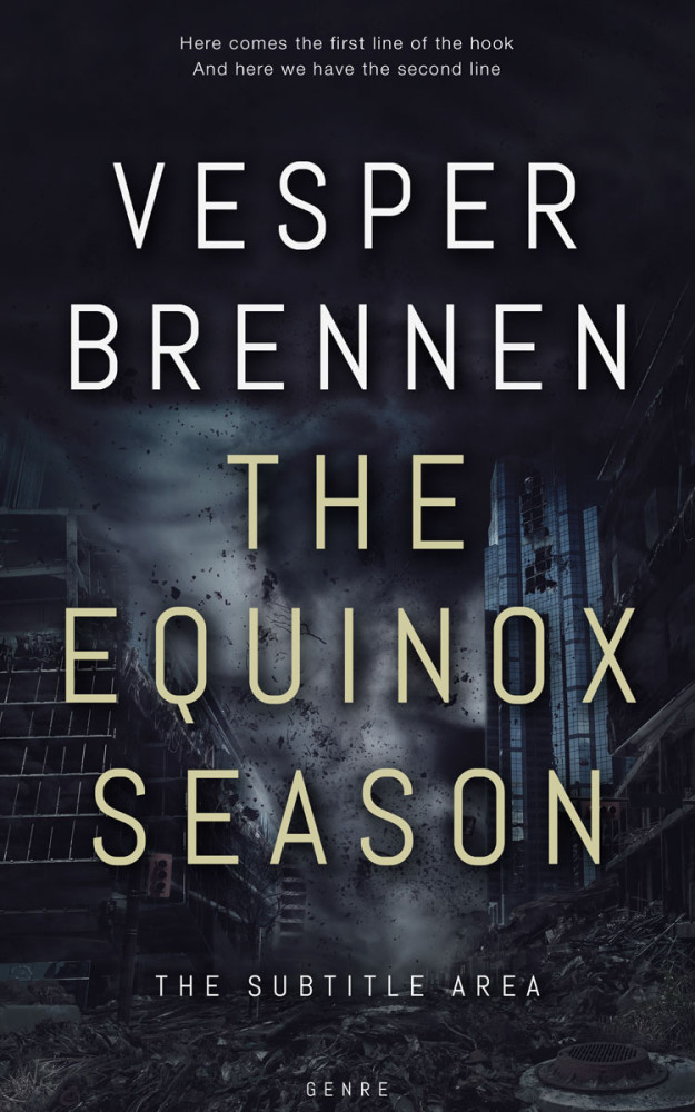 Front view of Charade #20142 - Premade Apocalyptica Book Cover