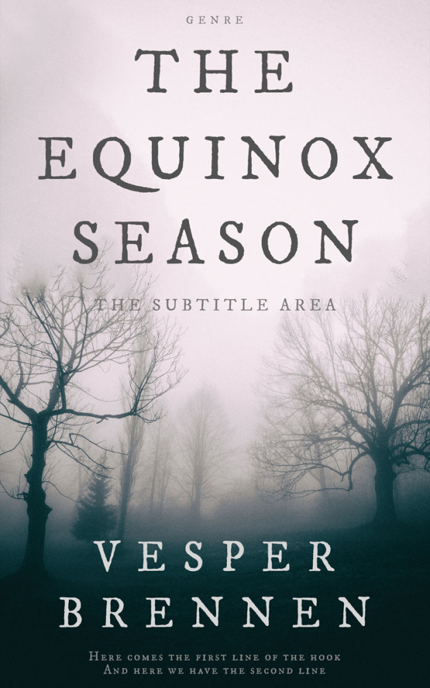 Front view of Timber Green #20178 - Premade Horror Book Cover