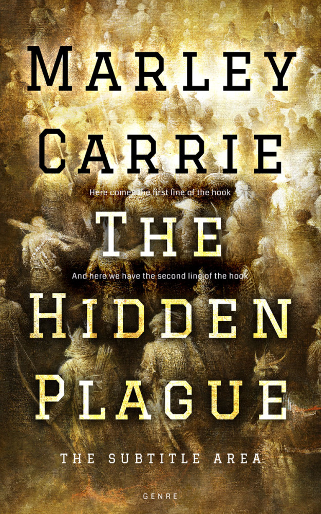 Front view of Metallic Bronze #20264 - Premade Fantasy Book Cover