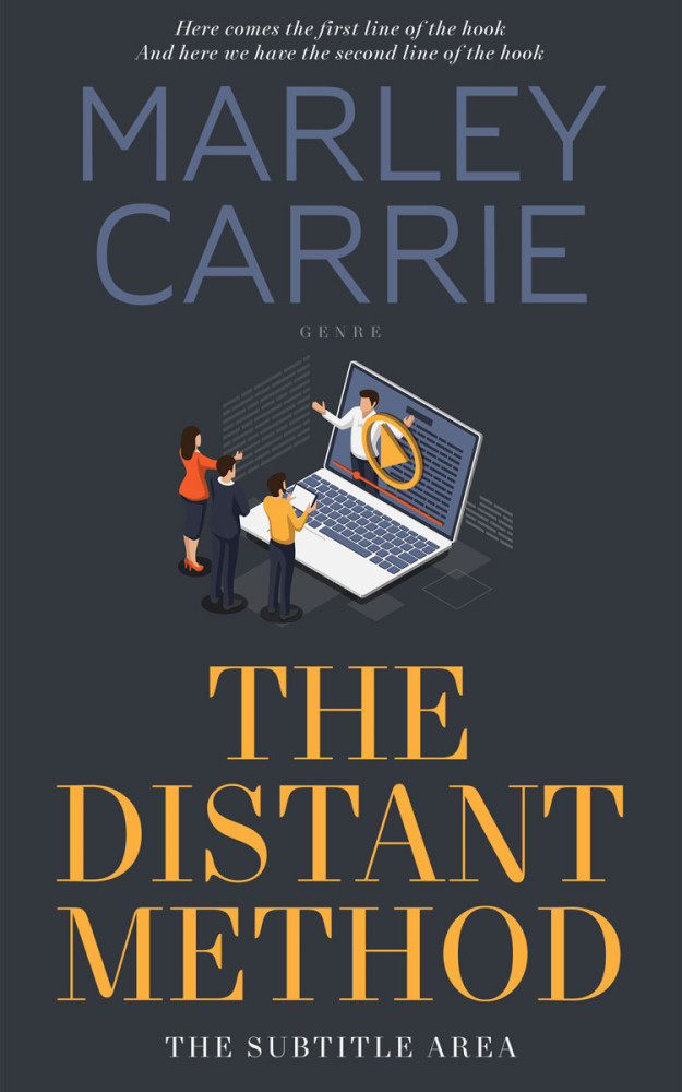 Front view of Tuna #20269 - Premade Abstract Book Cover