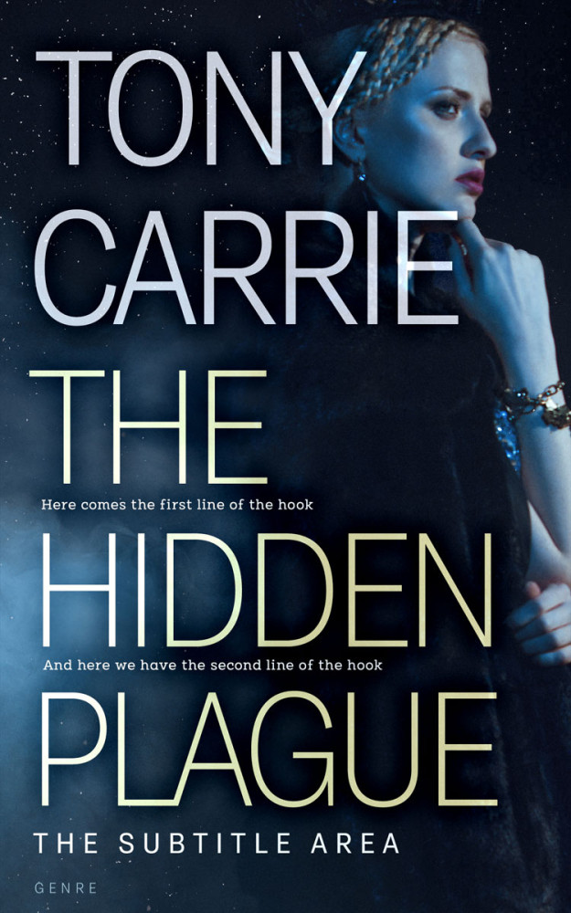 Front view of Ebony #20298 - Premade Fantasy Book Cover | BookCoverZone