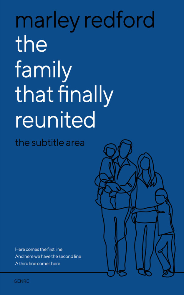 Front view of Venice Blue #20350 - Premade Family & Parenting Book Cover