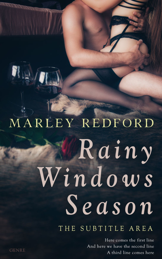 Front view of Ebony Clay #20363 - Premade Erotica Book Cover