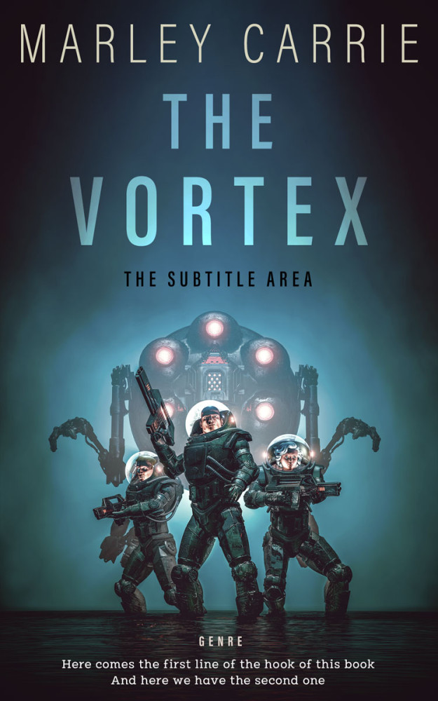 Front view of Outer Space #20416 - Premade Science Fiction Book Cover | BookCoverZone