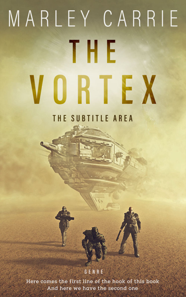 Front view of Mongoose #20417 - Premade Science Fiction Book Cover