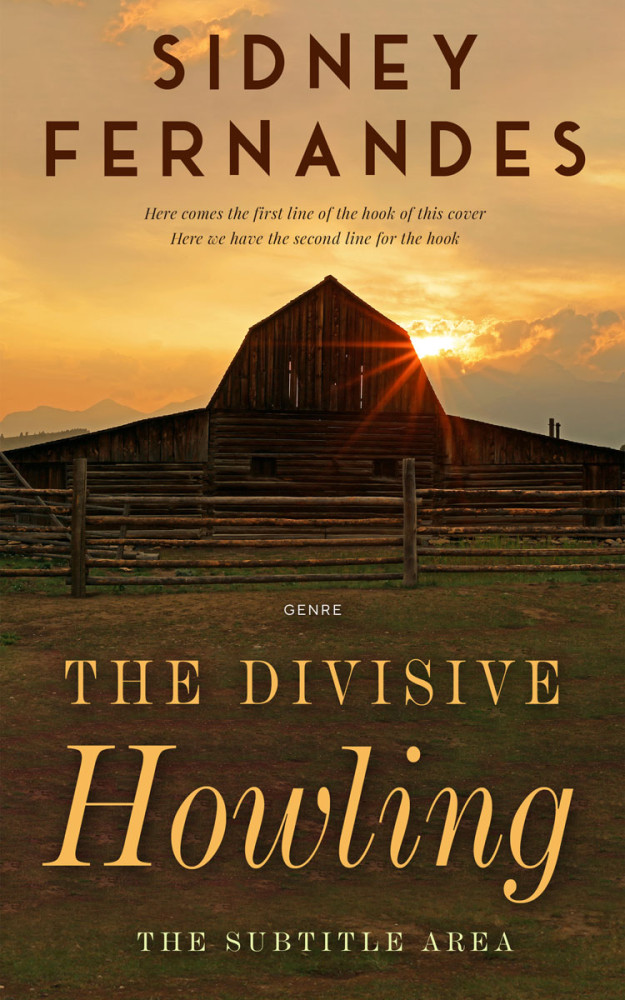 Front view of Metallic Bronze #20492 - Premade Mystery & Thriller & Suspense Book Cover