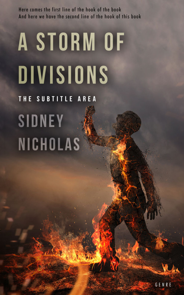 Front view of Taupe #20524 - Premade Mystery & Thriller & Suspense Book Cover