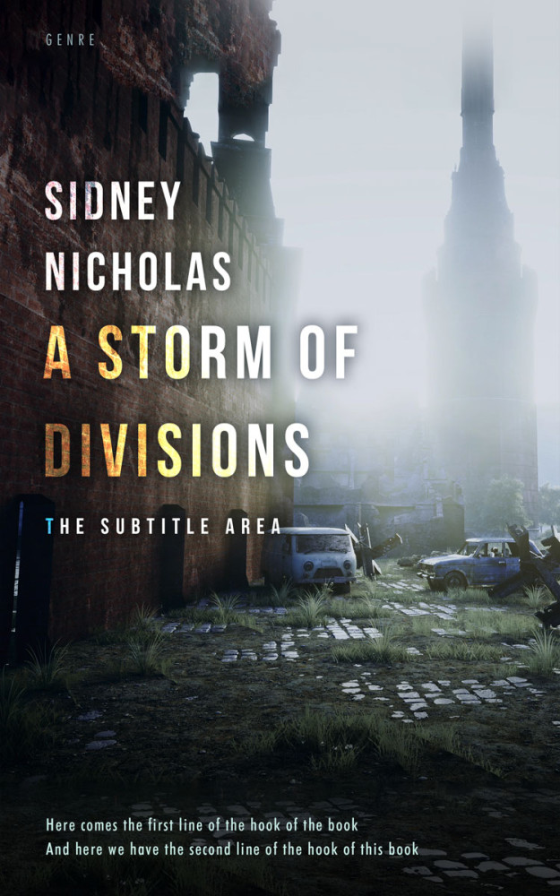 Front view of Iron #20537 - Premade Apocalyptica Book Cover