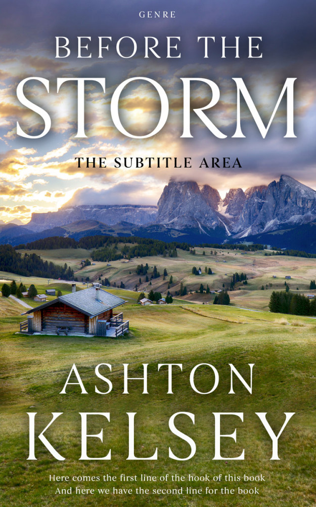 Front view of Fuscous Gray #20560 - Premade Literary Fiction Book Cover