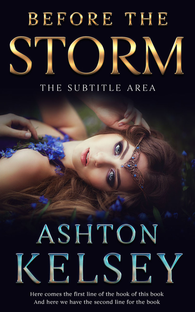 Front view of Indian Khaki #20569 - Premade Fantasy Book Cover