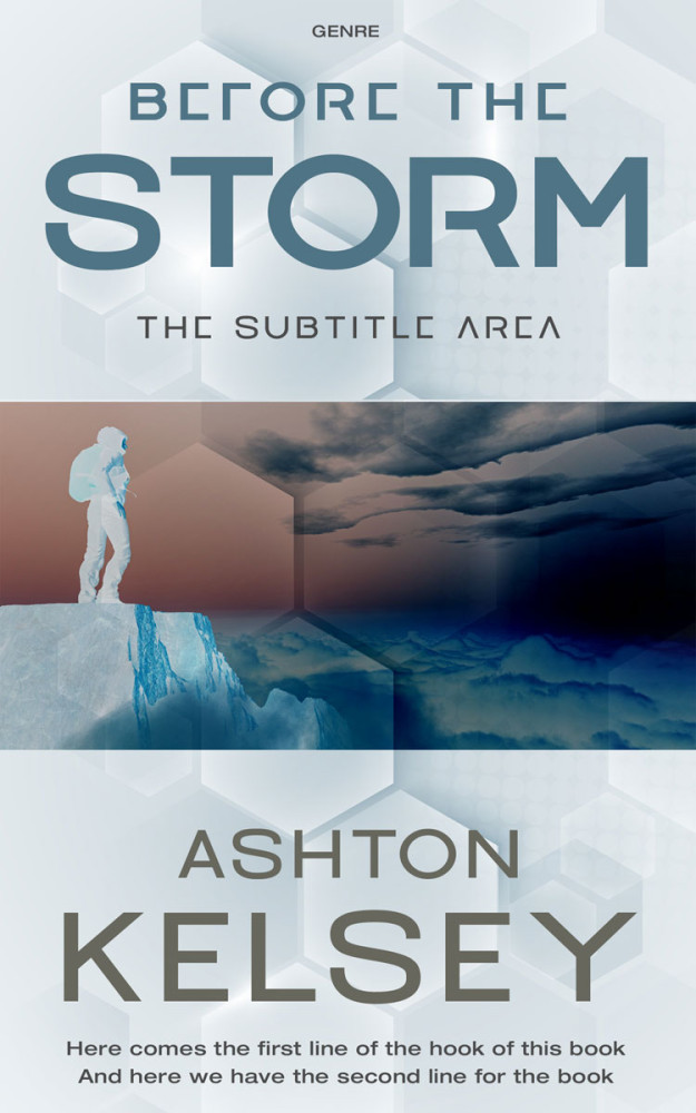 Front view of Rhino #20585 - Premade Science Fiction Book Cover