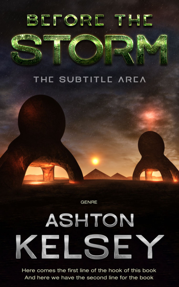 Front view of Zeus #20598 - Premade Science Fiction Book Cover