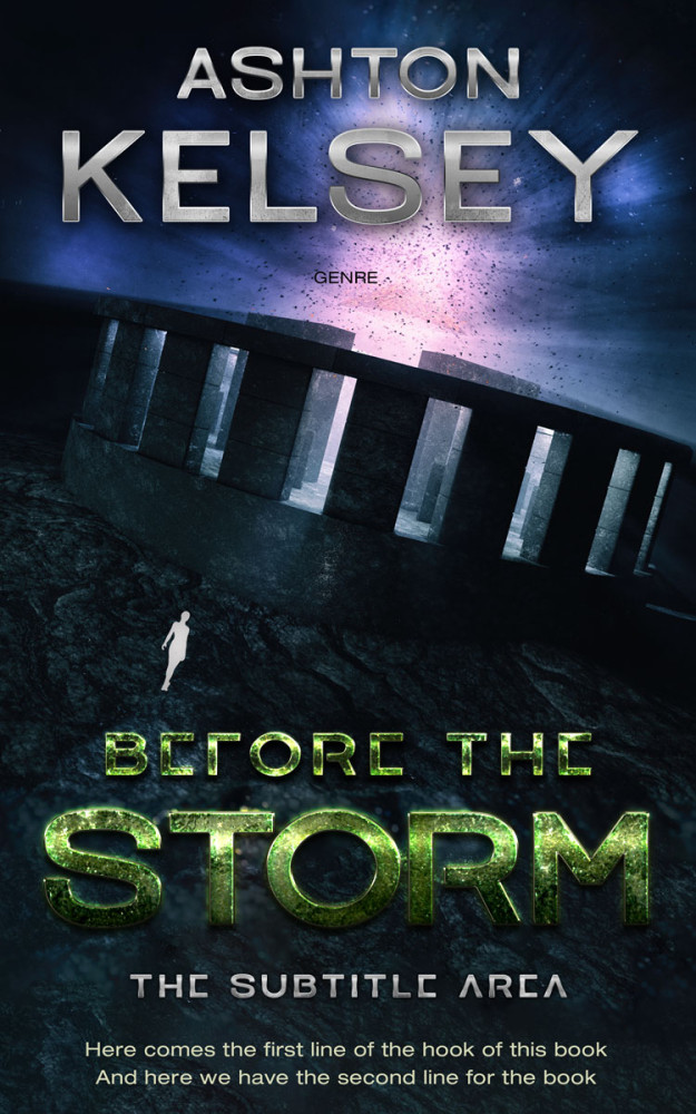 Front view of Mirage #20599 - Premade Science Fiction Book Cover