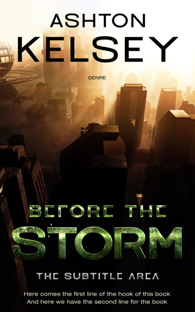 Front view of Eternity #20600 - Premade Apocalyptica Book Cover