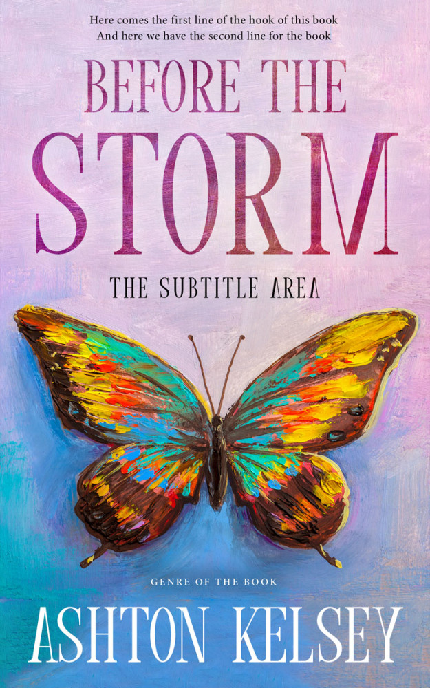 Front view of Calypso #20609 - Premade Abstract Book Cover