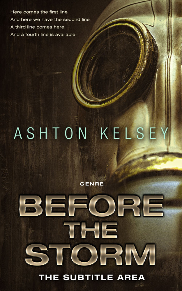 Front view of Oil #20666 - Premade Apocalyptica Book Cover