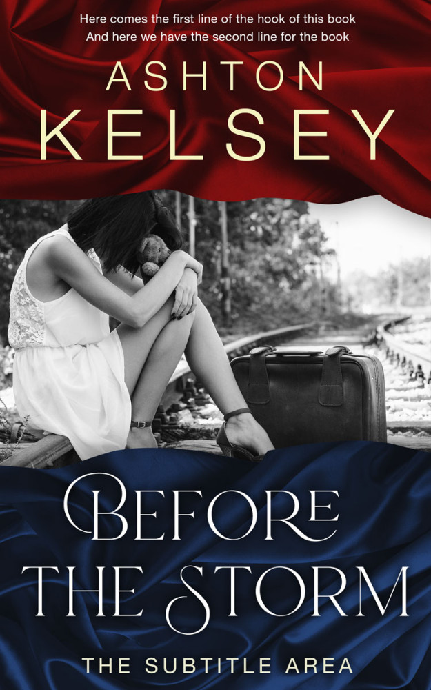 Front view of Quill Gray #20674 - Premade Teen & Young Adult Book Cover