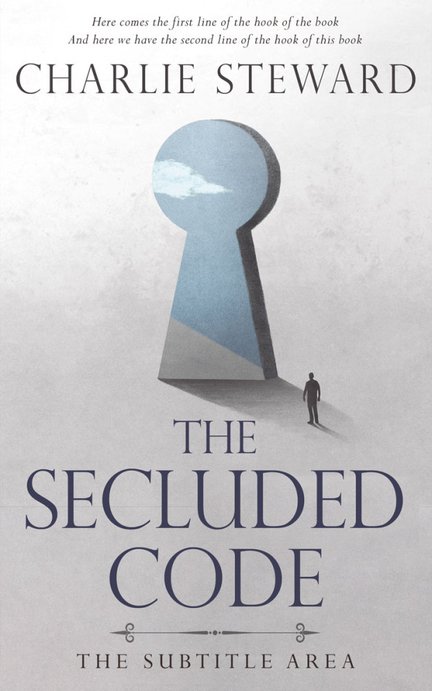 Front view of Pale Slate #20717 - Premade Self-Improvement & Self-Help Book Cover