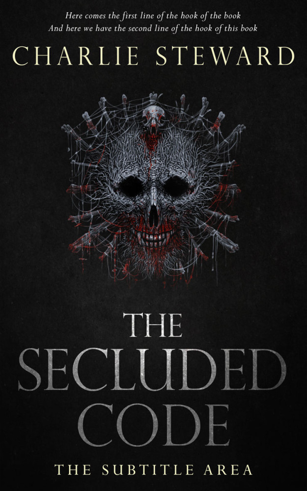 Front view of Cod Gray #20779 - Premade Horror Book Cover