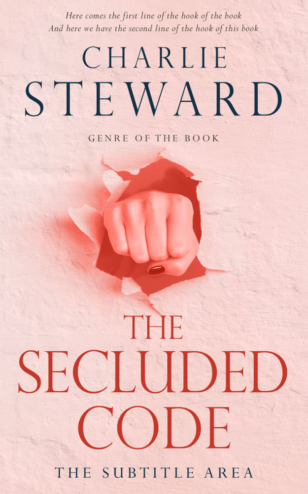 Front view of Beauty Bush #20782 - Premade Abstract Book Cover