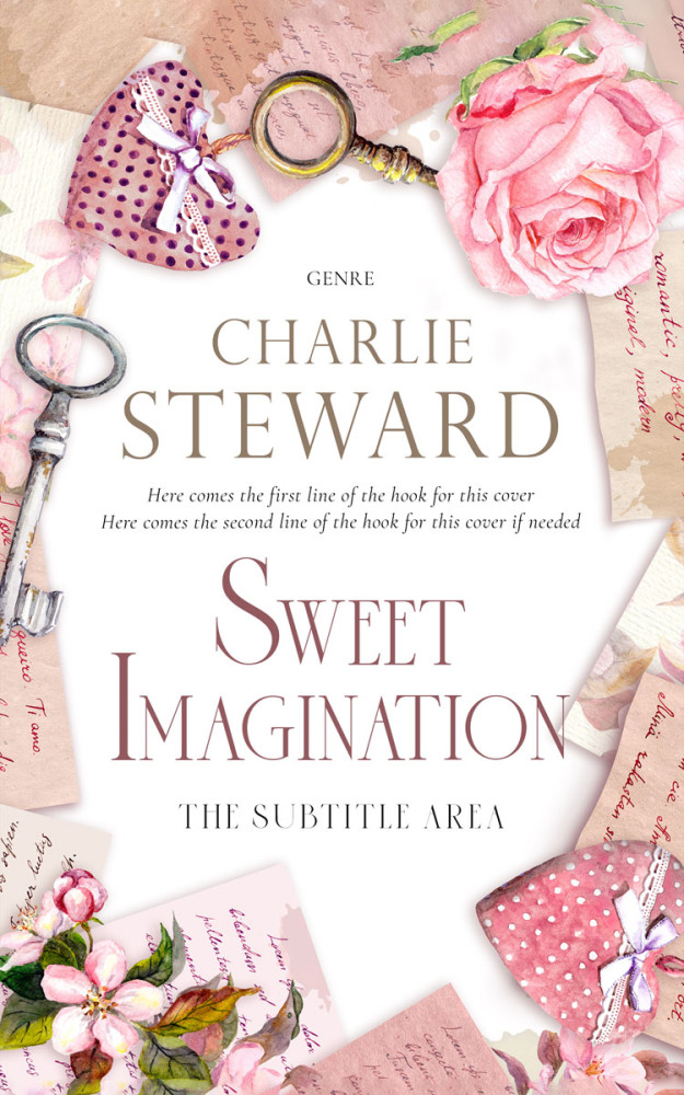 Front view of Oyster Pink #20891 - Premade Romance Book Cover