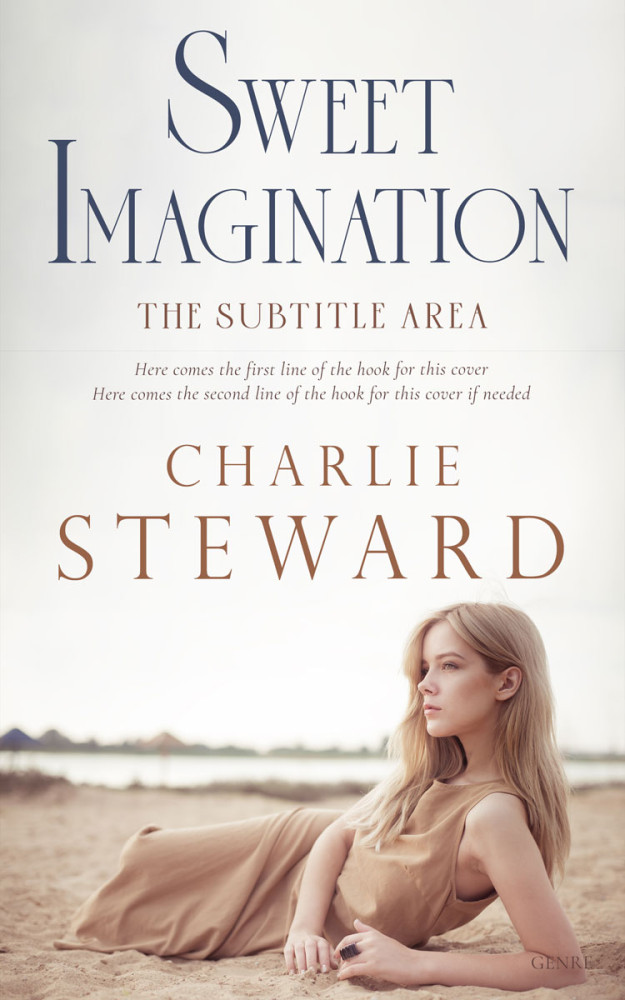 Front view of Cararra #20906 - Premade Romance Book Cover