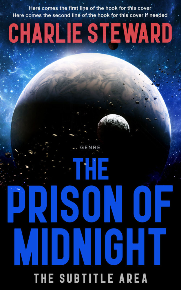 Front view of Clam Shell #20926 - Premade Science Fiction Book Cover