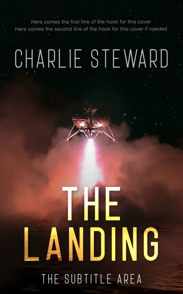 Front view of Antique Brass #20930 - Premade Science Fiction Book Cover