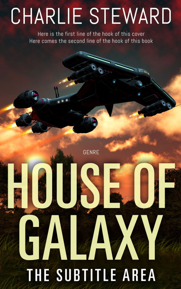 Front view of Gold Sand #20975 - Premade Science Fiction Book Cover