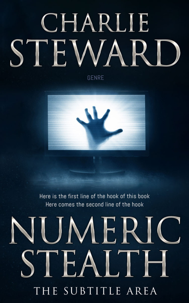 Front view of Black Pearl #20982 - Premade Horror Book Cover