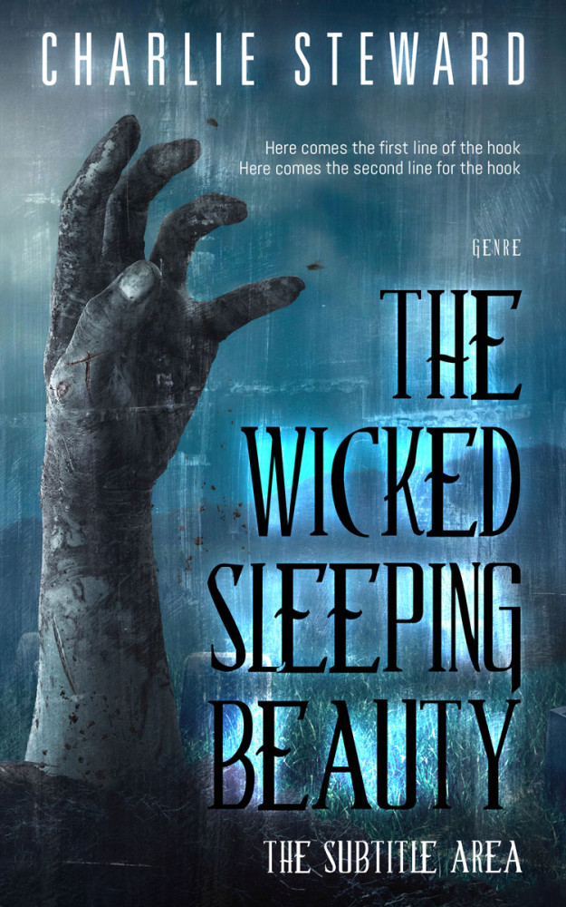 Front view of Pickled Bluewood #20997 - Premade Apocalyptica Book Cover