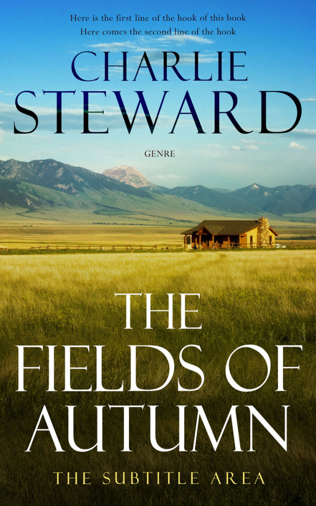 Front view of Camouflage #21007 - Premade Western Book Cover