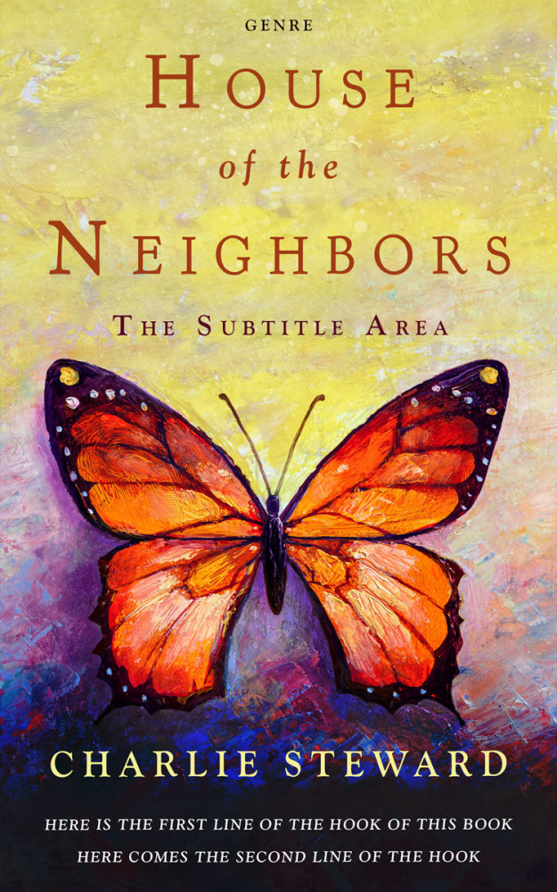 Front view of Revolver #21047 - Premade Abstract Book Cover