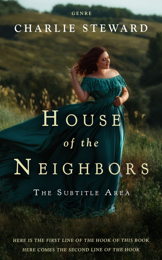 Front view of Log Cabin #21050 - Premade Romance Book Cover