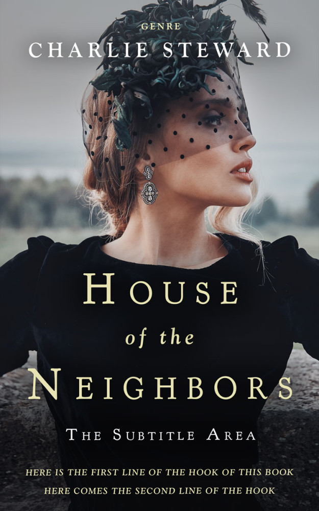 Front view of Cloudy #21061 - Premade Historical Book Cover