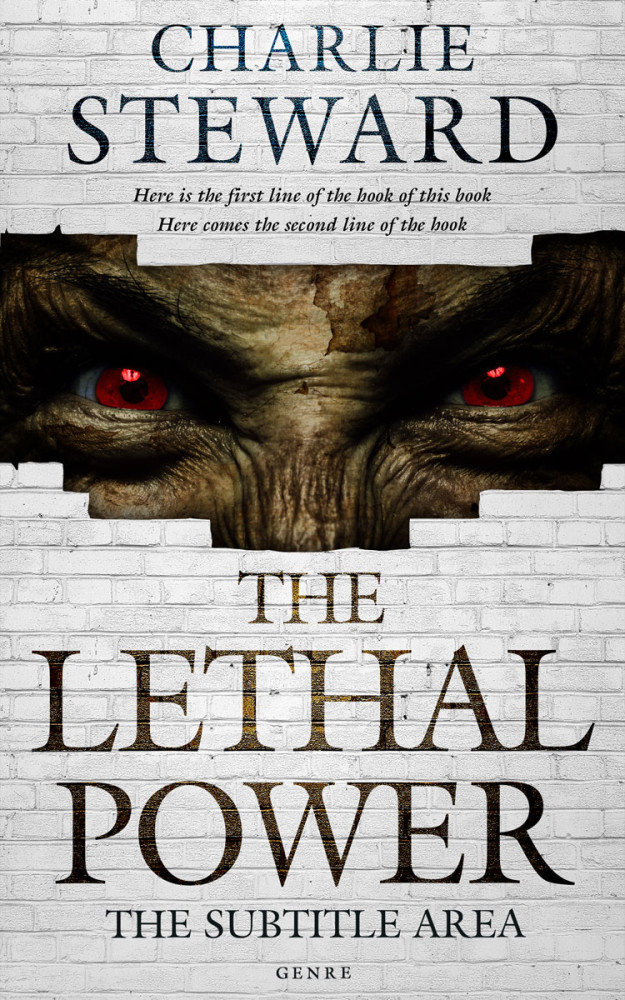 Front view of Oil #21083 - Premade Horror Book Cover