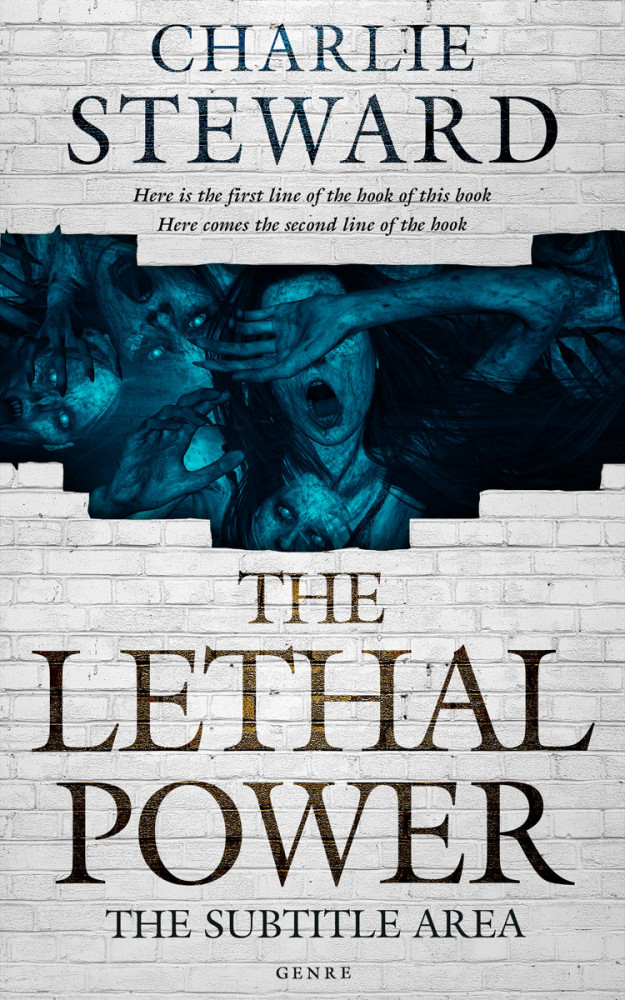 Front view of Elephant #21084 - Premade Horror Book Cover