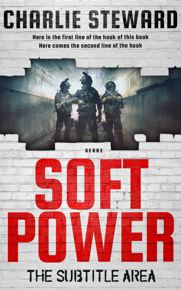 Front view of Outer Space #21088 - Premade Action & Adventure Book Cover