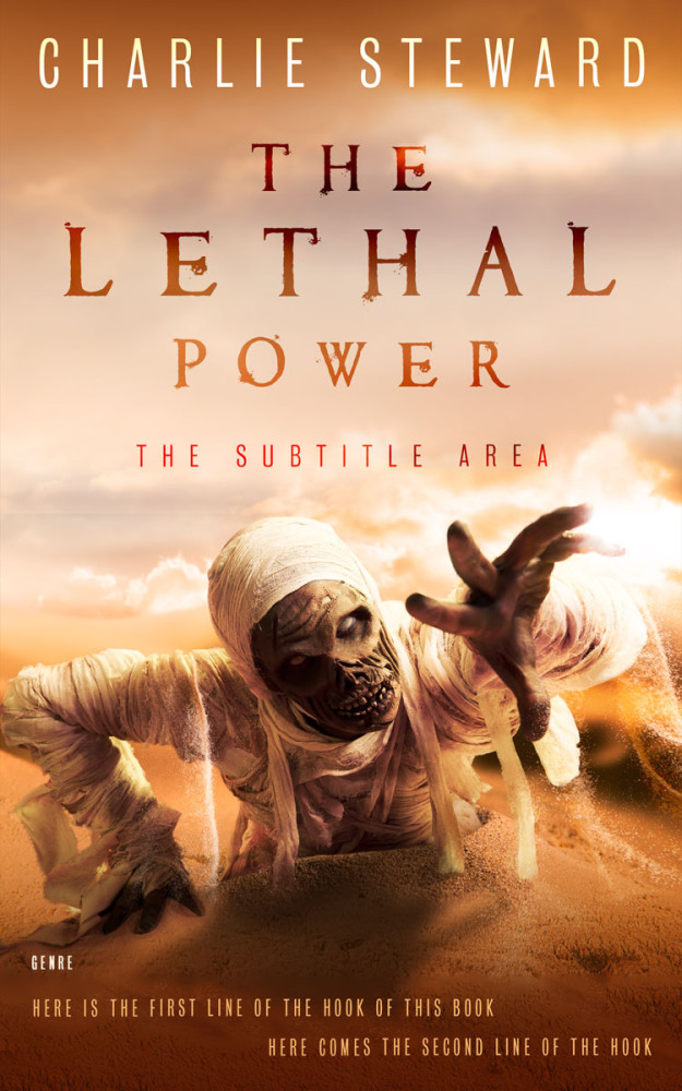 Front view of Desert Sand #21102 - Premade Horror Book Cover